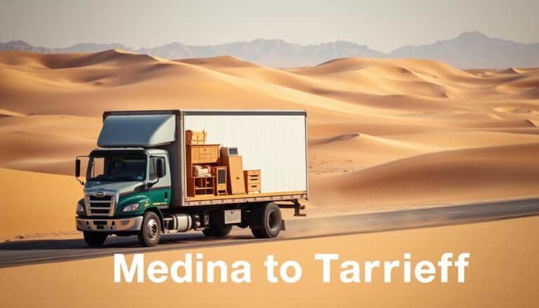 نقل عفش من المدينة المنورة إلى طريف